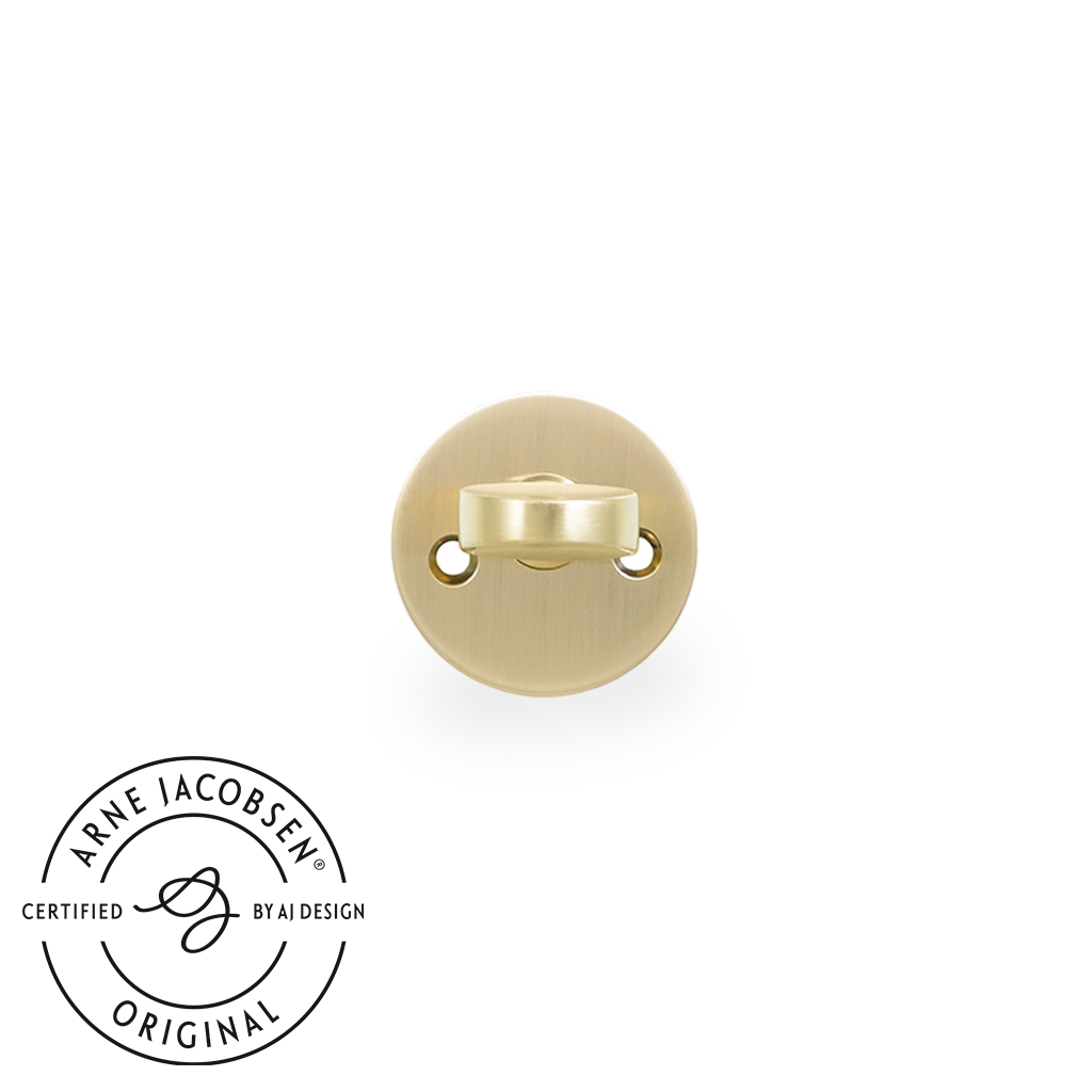 Arne Jacobsen vrider til hoveddør i børstet messing c/c 30 mm. ASSA - Copenhagenhomedesign