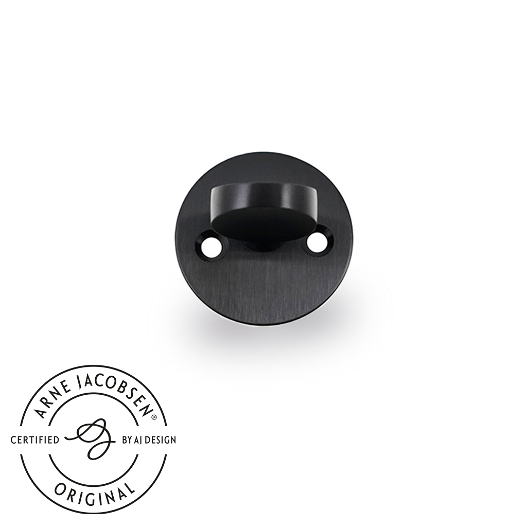 Arne Jacobsen vrider til hoveddør, sort (PVD sort), c/c 30 mm. ASSA • d line - Copenhagenhomedesign