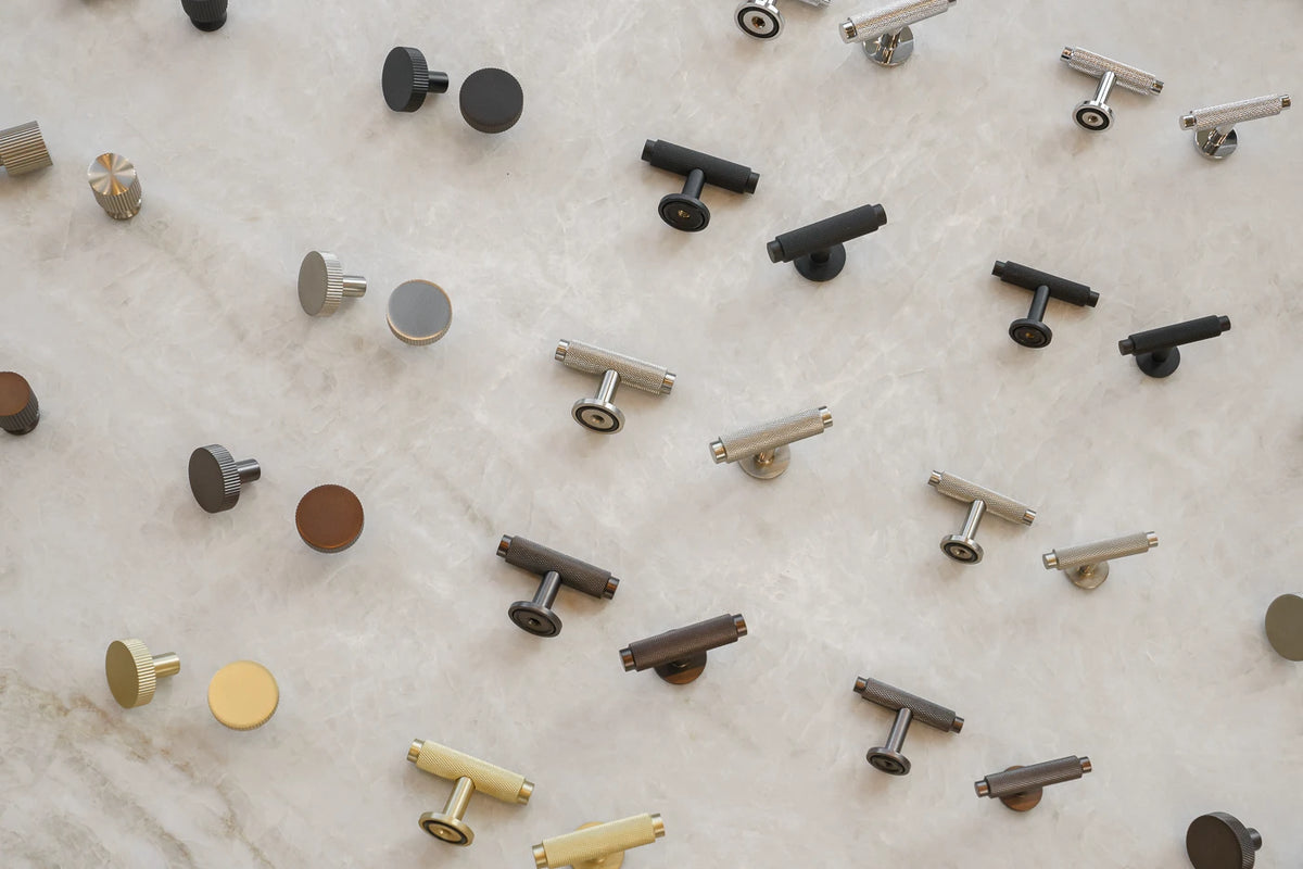 Nørrebro T-bar cabinet knob, stainless steel look, 56 mm • Chr. Jørgensen