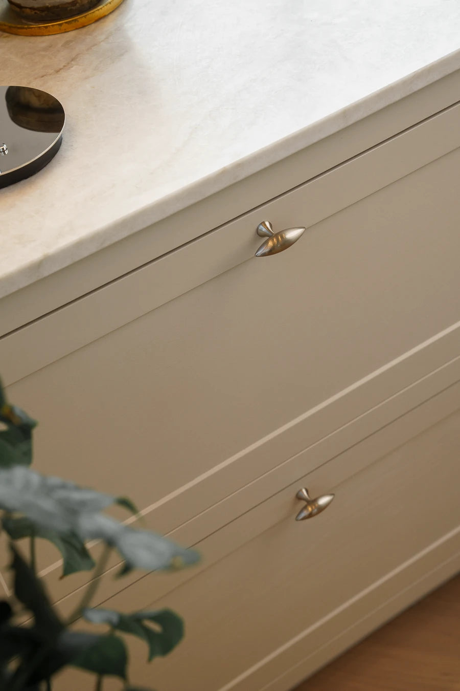 Nyholm cabinet knob, stainless steel look – 56 mm • Chr. Jørgensen