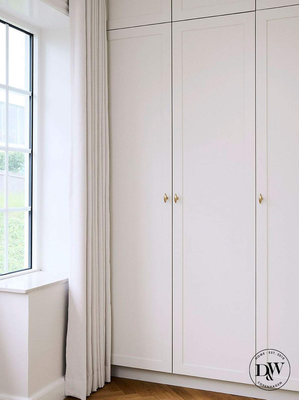 Møbelknop i børstet messing uden lak - Nyholm • Chr. Jørgensen - Copenhagenhomedesign