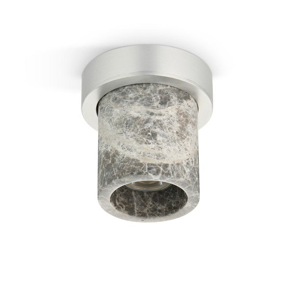 Miss Marble spotlight, stainless steel look and grey • Design by Us