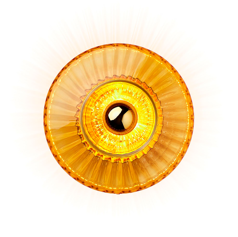 New Wave Optic Wall XL væglampe, amber • Design by Us - Copenhagenhomedesign