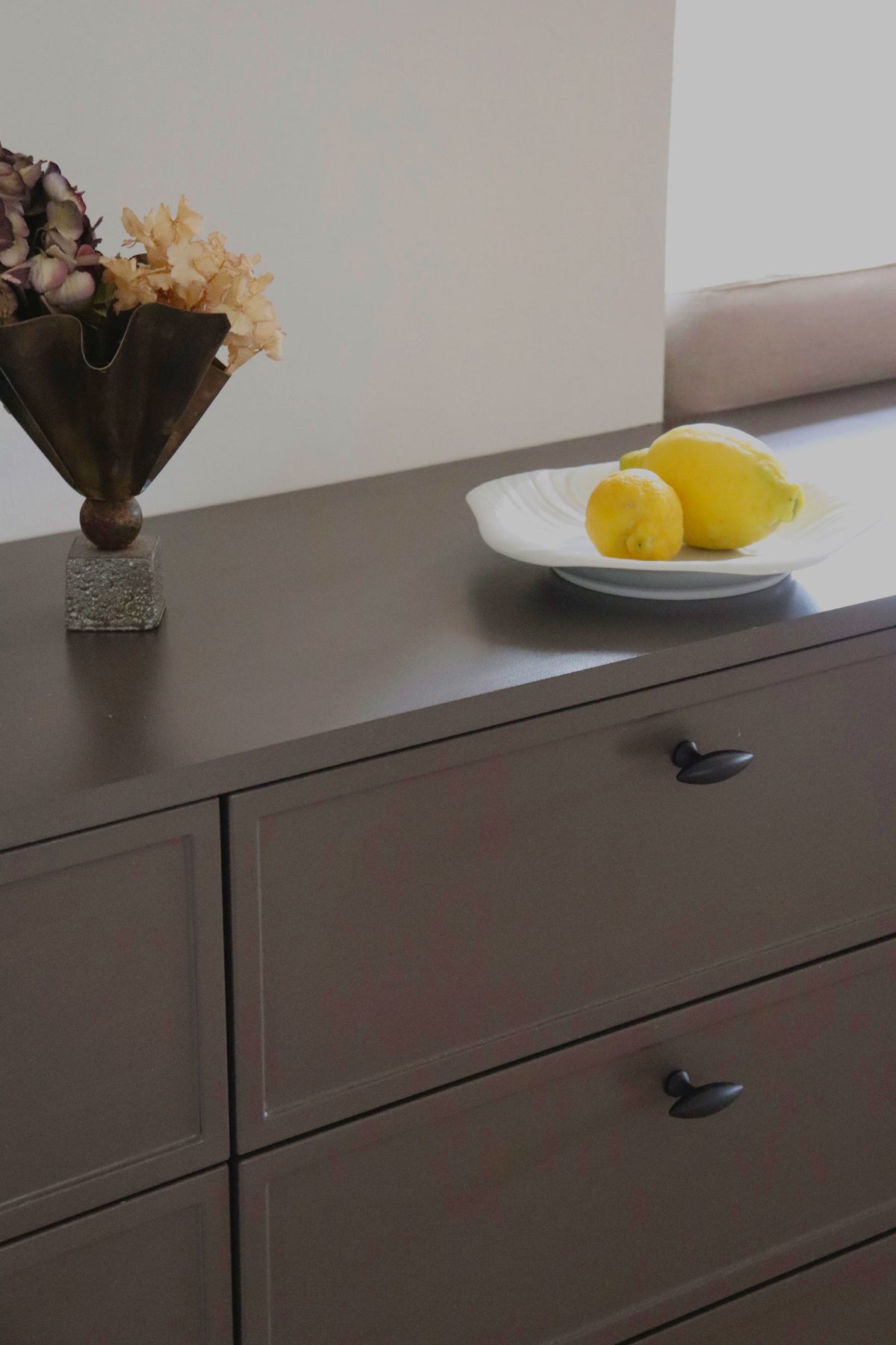 Nyholm cabinet knob, browned brass look – 56 mm • Chr. Jørgensen