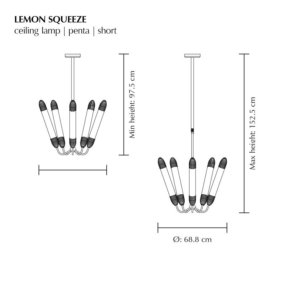 Lemon Squeeze lysekrone, messing • UMAGE - Copenhagenhomedesign