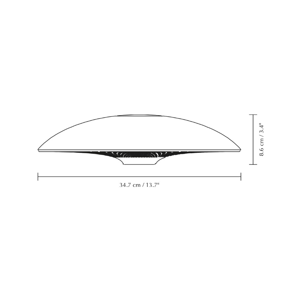 Manta Ray bordlampe, sort og messing • UMAGE - Copenhagenhomedesign