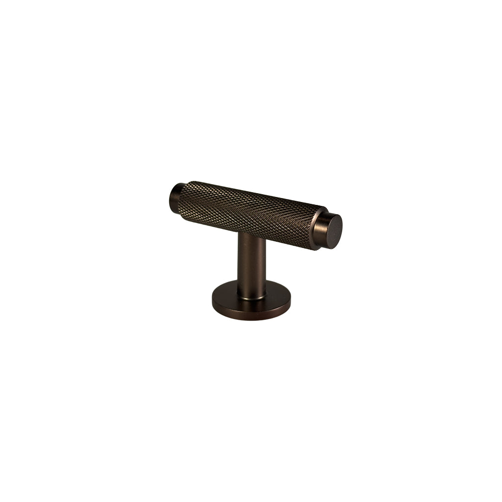Nørrebro T-bar cabinet knob, bronze / browned brass, 56 mm • Chr. Jørgensen
