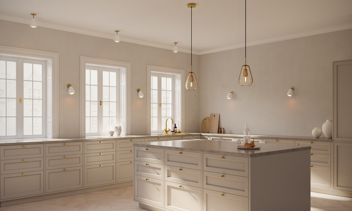 Anoli Spot Recessed indbygningsspot, nordic gold / hvid • NUURA - Copenhagenhomedesign