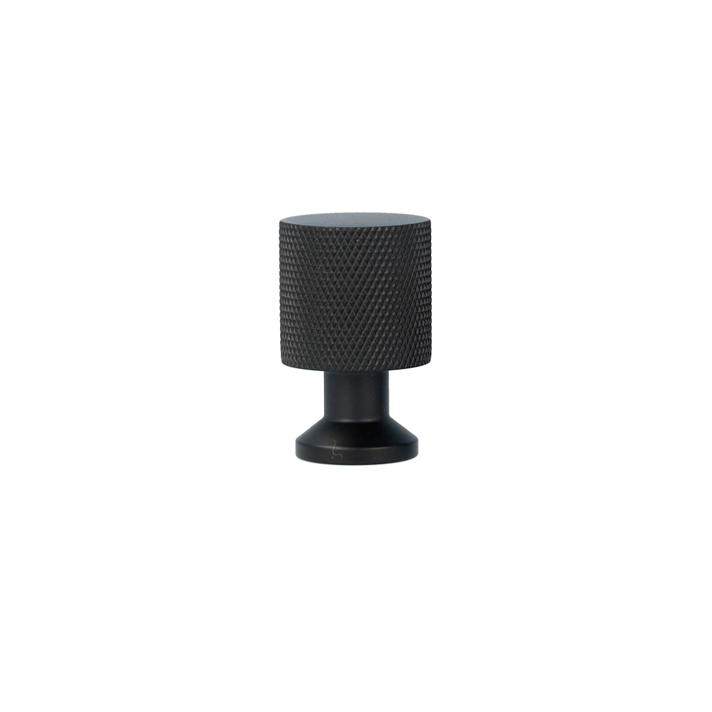 Møbelknop med diamond cut i mat sort, 33 mm - Nyboder • Chr. Jørgensen - Copenhagenhomedesign
