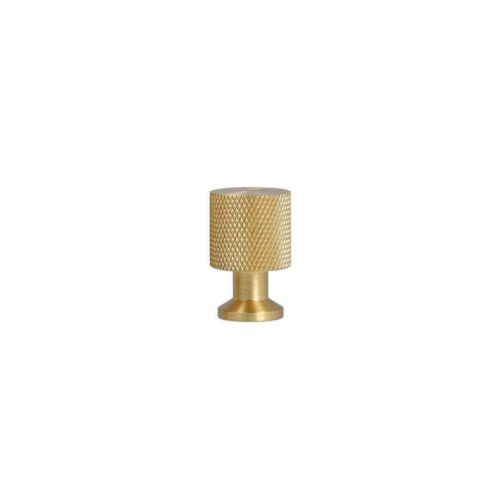 Møbelknop med diamond cut i messing uden lak, 25 mm - Nyboder • Chr. Jørgensen - Copenhagenhomedesign