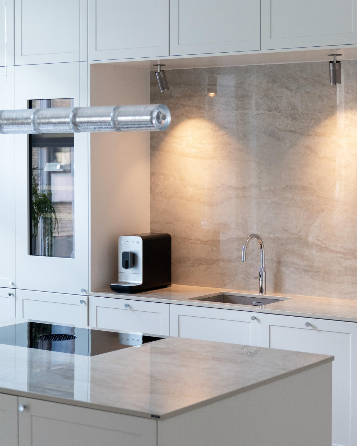 Patrone loftspot med dækplade - clip fit, rustfritt stål look • Thorup Copenhagen - Copenhagenhomedesign