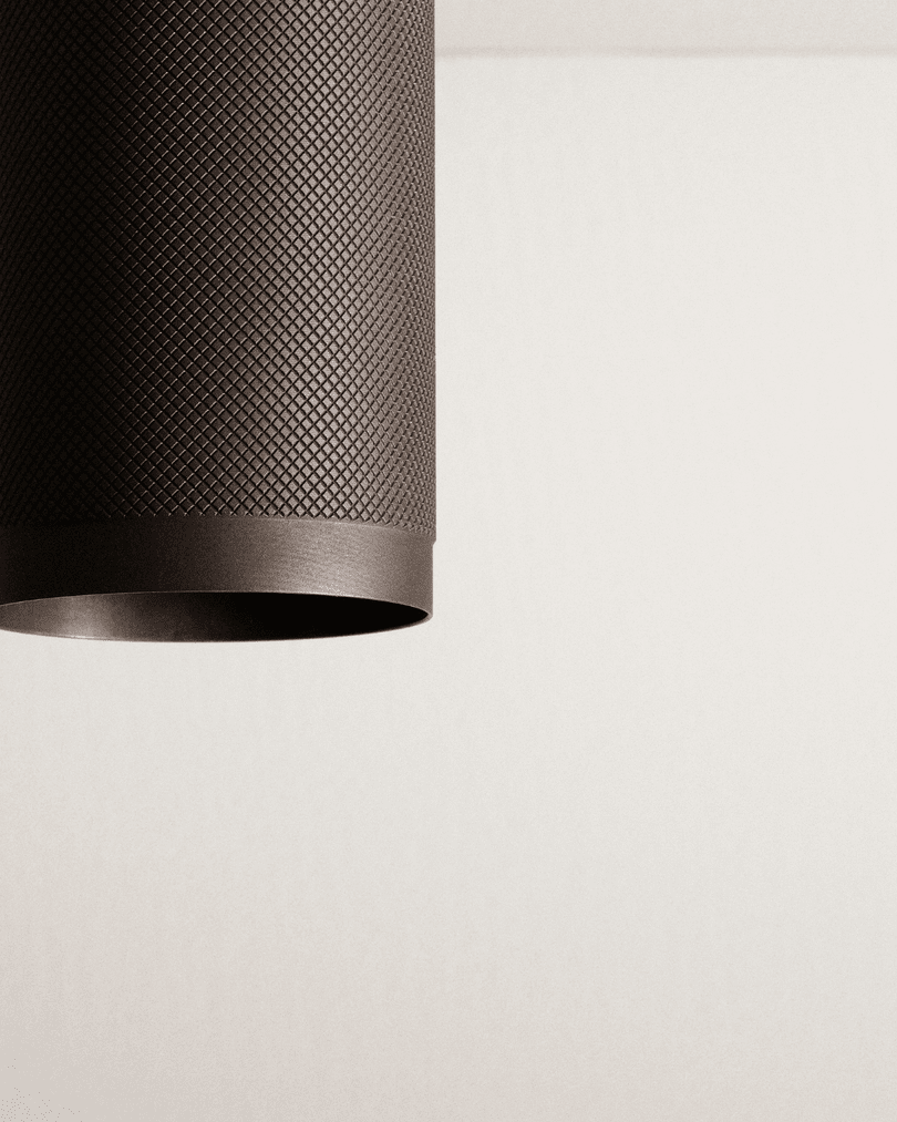 Patrone loftspot med dækplade - box fit, bruneret messing • Thorup Copenhagen - Copenhagenhomedesign
