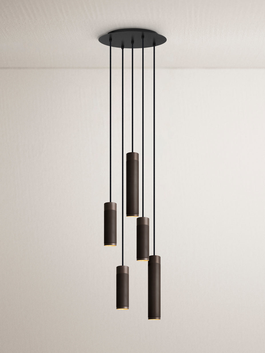 Patrone Cluster 5 Pendel Bruneret Messing • Thorup Copenhagen - Copenhagenhomedesign