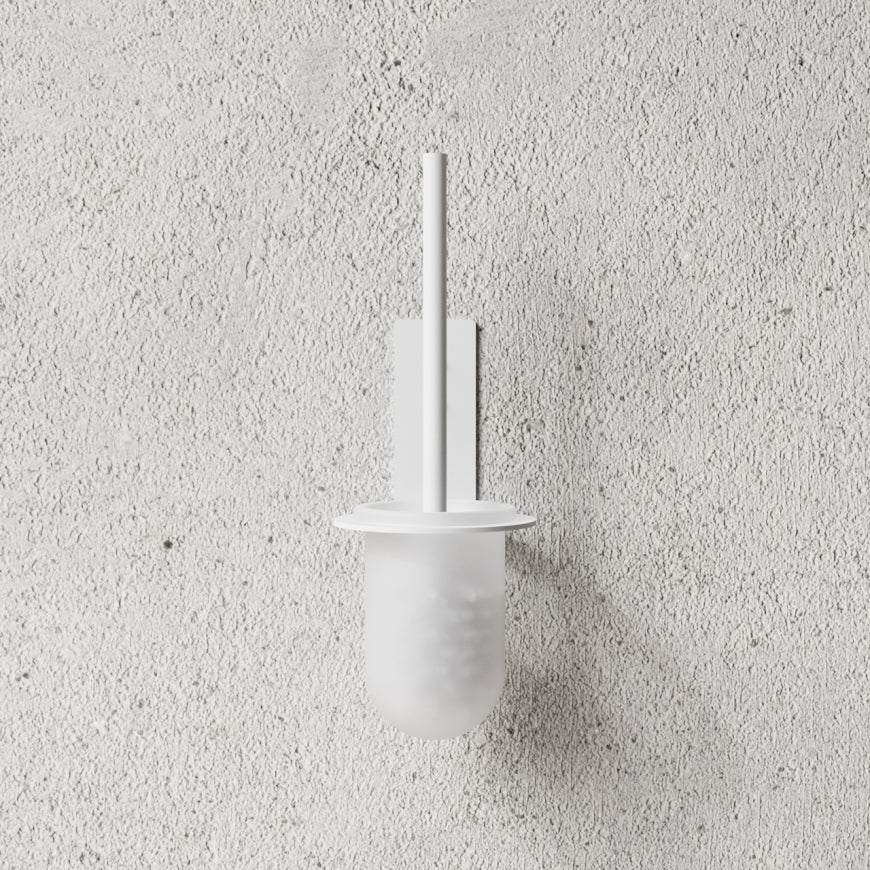 Toiletbørste, hvid • NICHBA - Copenhagenhomedesign