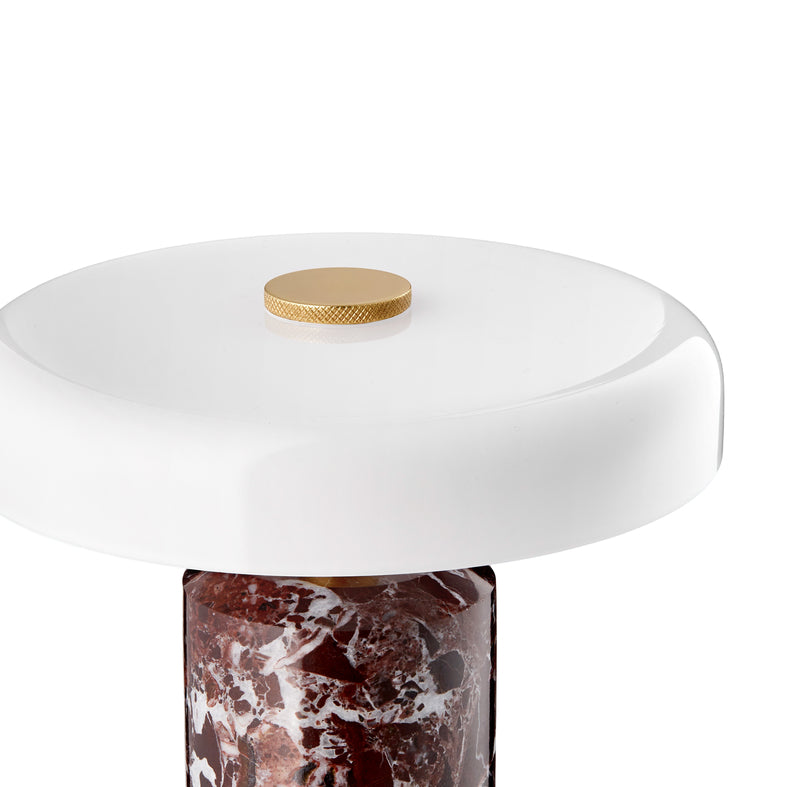 Trip Portable bordlampe, burgundy/opal glossy • Design by Us - Copenhagenhomedesign