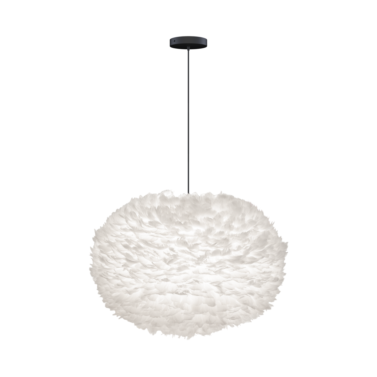 Eos pendel med roset, hvid og sort • UMAGE - Copenhagenhomedesign