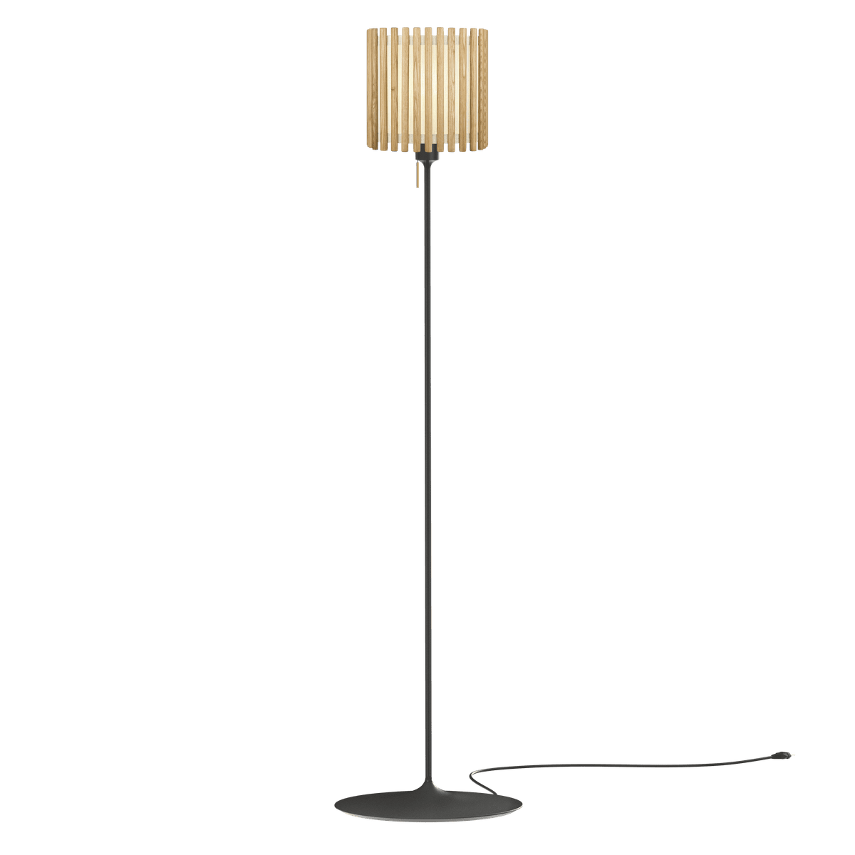 Komorebi Square gulvlampe, egetræ og sort • UMAGE - Copenhagenhomedesign