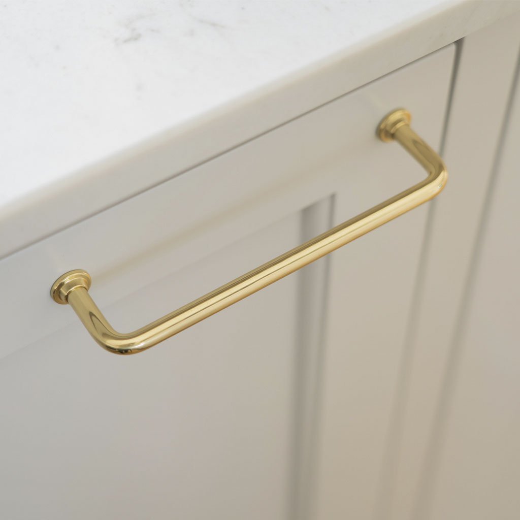 Kitchen handle in polished brass without lacquer - Frederiksberg • Chr. Jørgensen - Copenhagenhomedesign