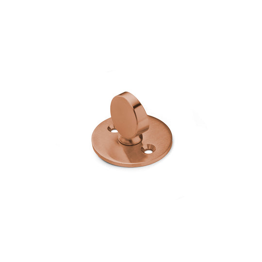 Arne Jacobsen ASSA entrance-door thumbturn, brushed copper finish, 30 mm centres • d line