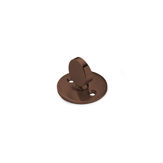 Arne Jacobsen ASSA entrance-door thumbturn, brushed bronze-coloured PVD finish, 30 mm centres • d line