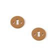 stainless steel with a brushed copper coating keyhole escutcheons with traditional keyhole-shaped opening, for AJ handles
