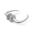 Classic door handle, brushed stainless steel • d line