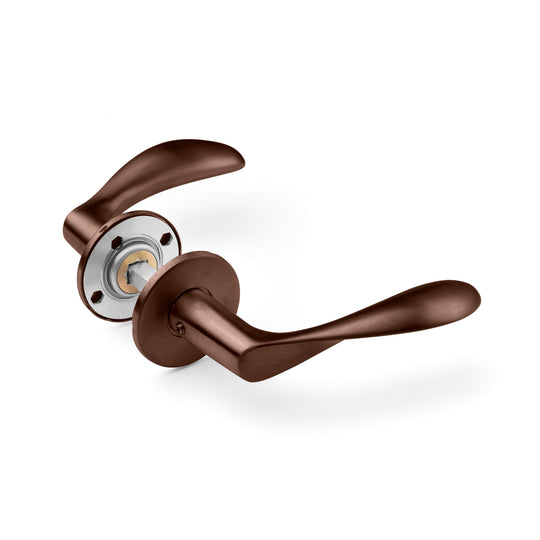 Arne Jacobsen AJ97 door handles, brushed bronze-coloured PVD, with snap-on covers • d line