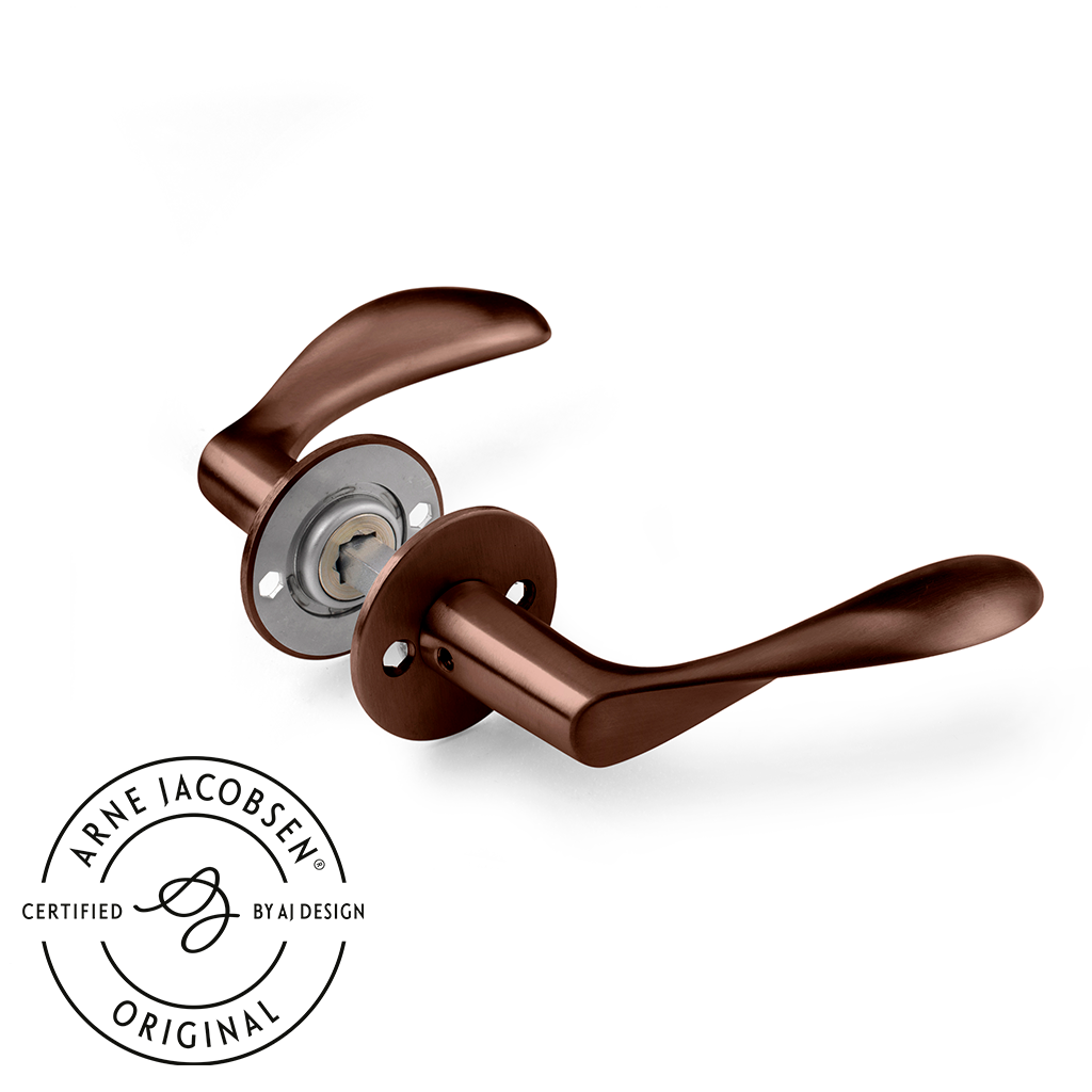 Arne Jacobsen dørhåndtag - AJ97 dørgreb i bronze, lille model • d line - Copenhagenhomedesign