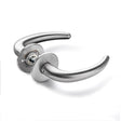Knud Holscher Coupé door handle with snap-on cover, brushed stainless steel • d line