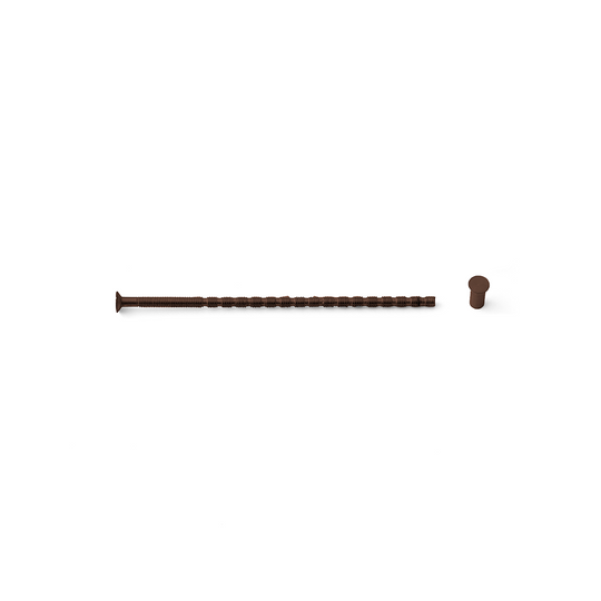 Screw and sleeve for door handles and escutcheons, bronze PVD • d line