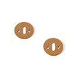 stainless steel with a brushed copper coating keyhole escutcheons with oval opening, for AJ handles
