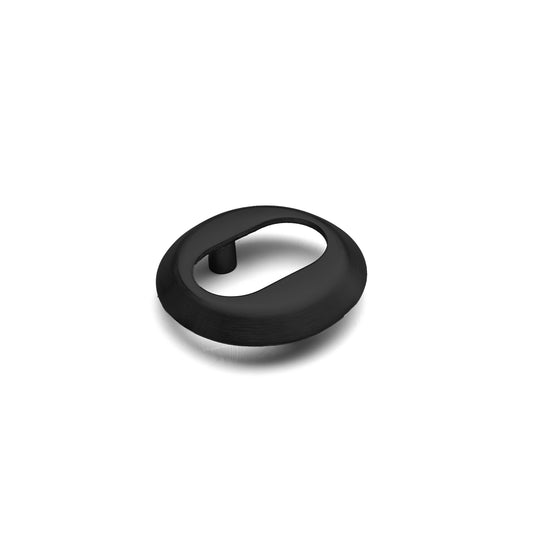 Cylinder ring in stainless steel with a matt black RAL 9005 finish for AJ handles
