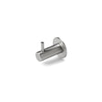Hook with peg, brushed stainless steel • d line