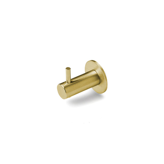 Hook with peg, brushed brass finish • d line