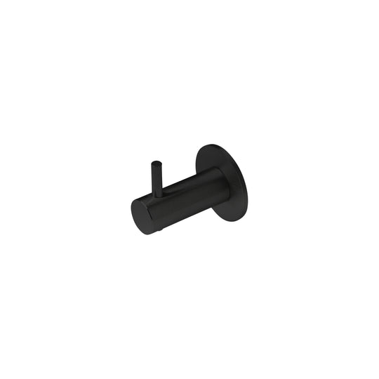 Hook with peg, black (black PVD) • d line