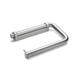 Toilet roll holder, brushed stainless steel • d line