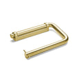 Toilet roll holder, brushed brass finish • d line