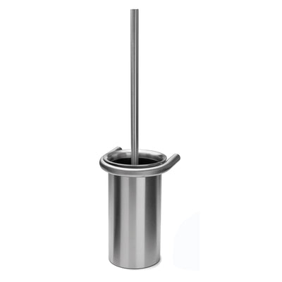 Toilet brush holder, brushed stainless steel • d line