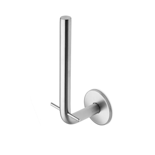 Spare toilet roll holder, brushed stainless steel • d line