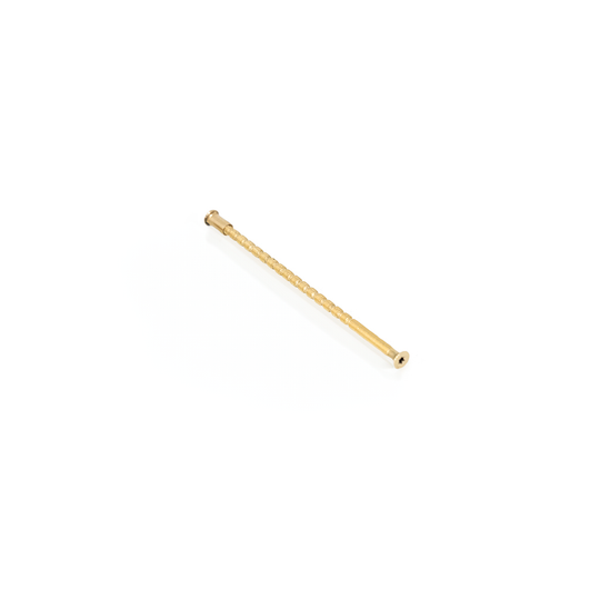Break-off screw with sleeve, polished brass, M4 × 110 mm • d line