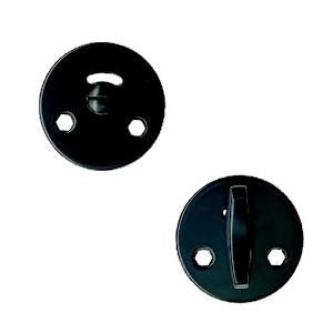 1982 bathroom turn and release for Boda, black lacquered • KYNER & Co