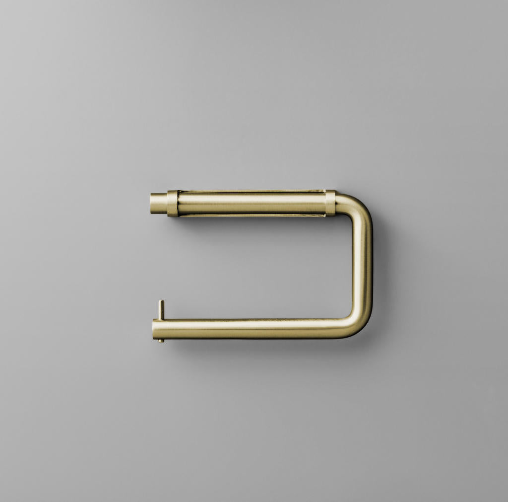 Toiletrulleholder, børstet messing finish • d line - Copenhagenhomedesign