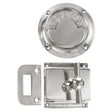DSB toilet lock with indicator for outward-opening doors, polished nickel-plated • KYNER & Co