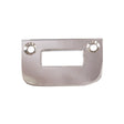 DSB straight strike plate, polished nickel-plated • KYNER & Co