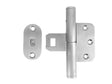 Hamborg snap-on door hinge, matt nickel-plated