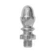 Acorn finials for Hamborg snap-on hinges, matt nickel-plated metal (2 pieces)