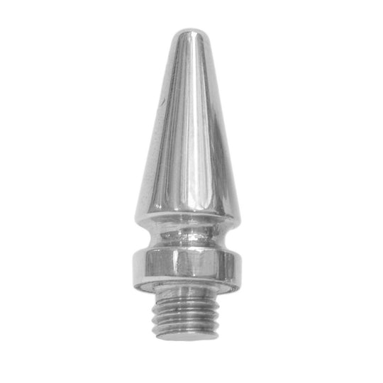 Pointed finials for Hamborg snap-on hinges, matt nickel-plated metal (2 pieces)