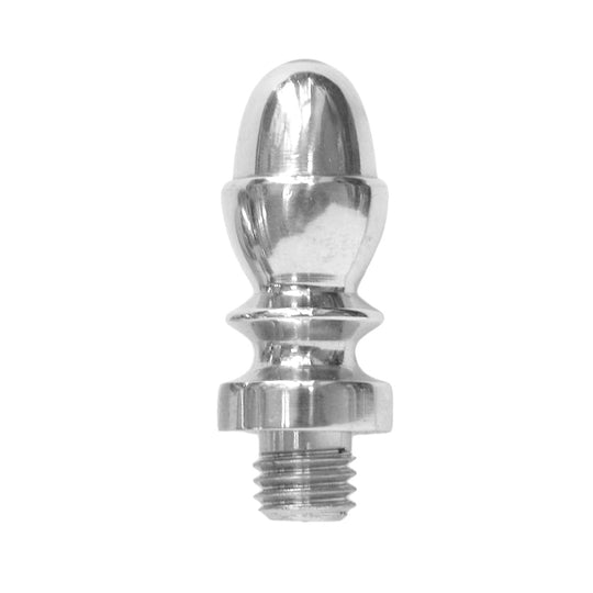 Acorn finials for Hamborg snap-on hinges, chrome-plated metal (2 pieces)