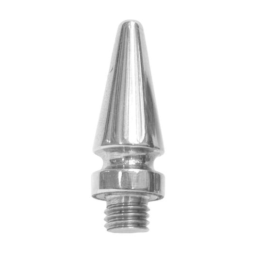 Pointed finials for Hamborg snap-on hinges, chrome-plated metal (2 pieces)