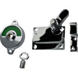 1018 toilet lock with indicator for inward-opening doors, polished chrome-plated • KYNER & Co